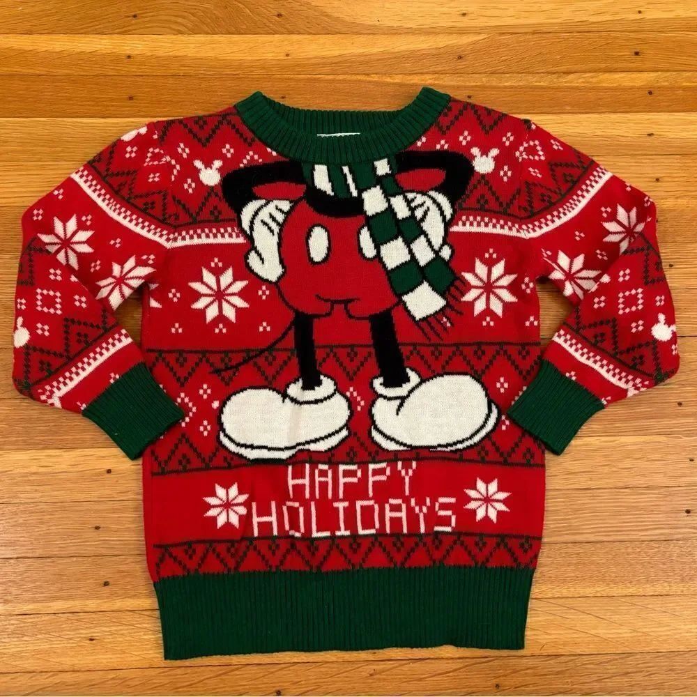 Disney Mickey Mouse Happy Holidays Sweater